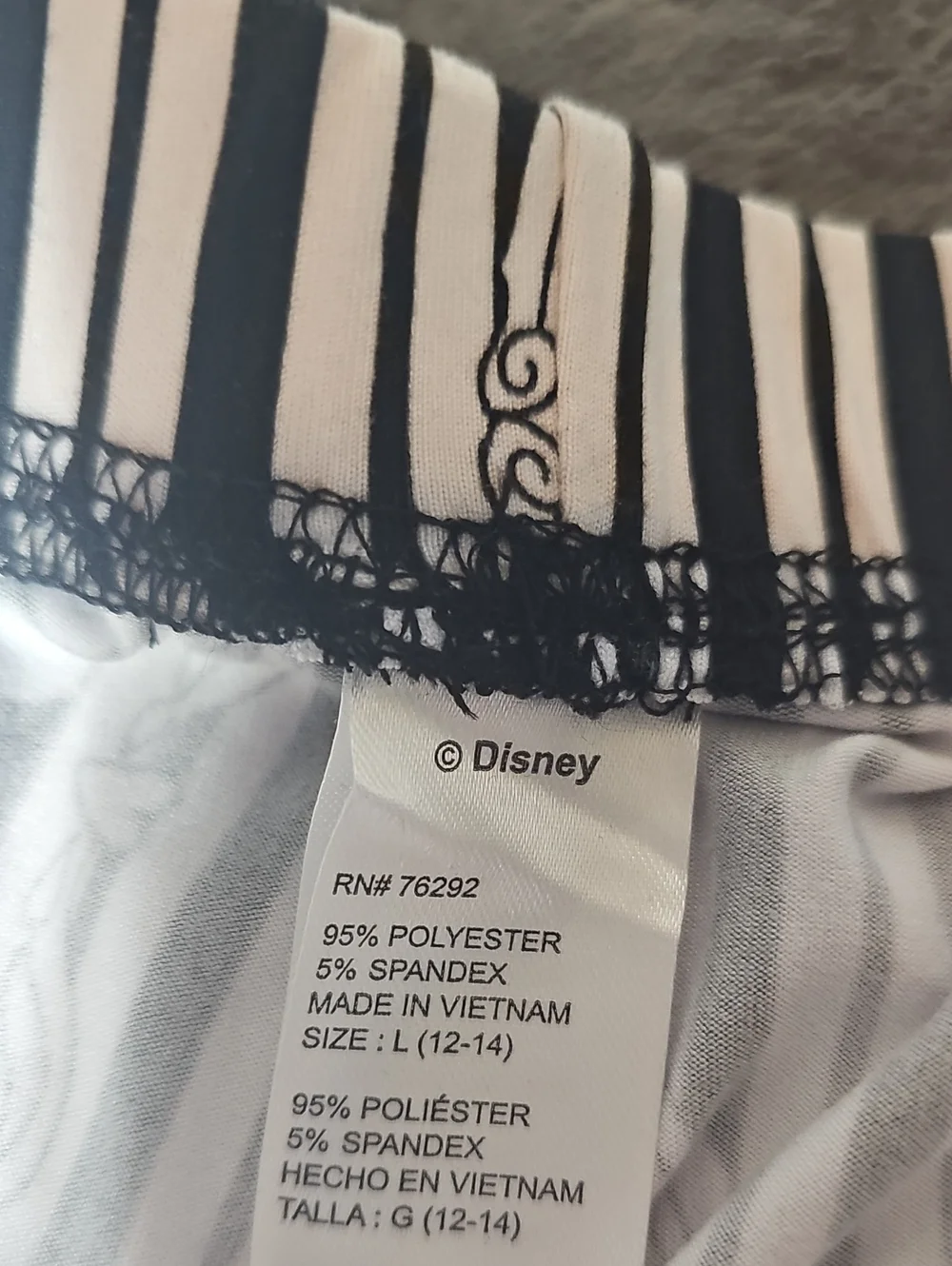 Disney pinstripe nightmare